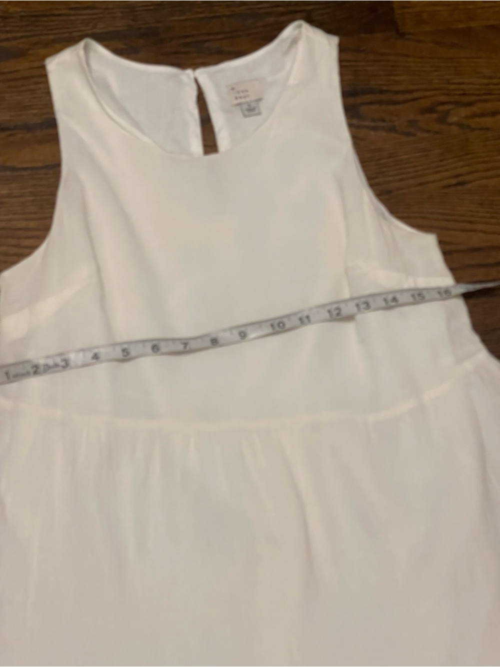 Sleeveless White Tiered Maxi Dress - Casual Summer Dress size S 100% cotton - Picture 6 of 14